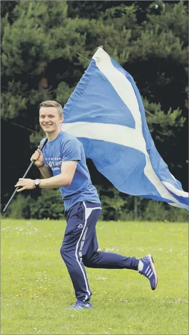  ?? Picture: Lisa Ferguson ?? Cameron Tindle will fly the flag for Scotland at the Commonweal­th Youth Games