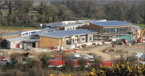  ??  ?? St Patrick’s Special School new building taking shape.