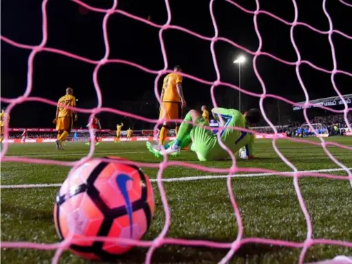  ?? (Getty) ?? Sutton's good start was punctured by Lucas Perez's fortunate goal