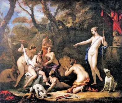  ?? /SEBASTIANO RICCI, GALERIE DELL’ACADEMIA, VENECIA. ?? Artemisa (Diana) expulsa a Calisto de su cortejo de ninfas