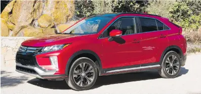  ??  ?? The 2018 Mitsubishi Eclipse Cross is a compact crossover with a 152-horsepower turbo four-cylinder engine.