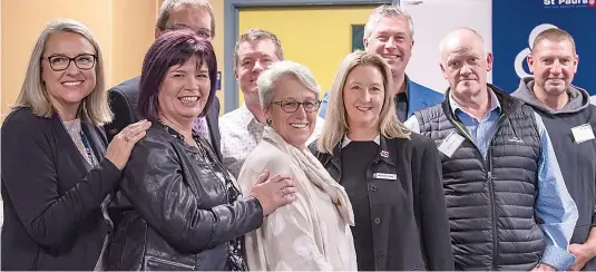  ?? ?? Members of St Paul’s first graduating class in 1987 (from left) Sam East (nee Gallus), Ilona McLean (nee Kylstra), Malcom Watts, Rich Hume, Paula McKenzie (nee Risstrom), Jacqulyn Lyons, Phil Gallagher, Malcom Amey and Craig Castle.