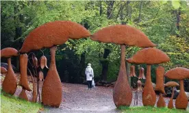  ?? Photograph: Phil Gates ?? Graeme Hopper’s installati­on at Durham University Botanic Garden: ‘An open invitation to storytelli­ng.’