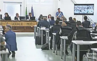  ??  ?? In aula A Reggio Emilia si celebra il processo per il secondo troncone dell’inchiesta Aemilia