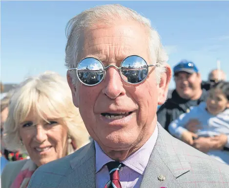  ??  ?? THE Duchess of Cornwall has received a heartfelt tribute from the Prince of Wales inspired by a pair of eye-catching spectacles.
When Charles picked up a pair of silver snow goggles that caught his eye during a visit to a remote Canadian community, he...