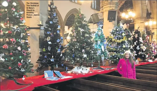  ?? Picture: Joanne Steele ?? The Christmas Tree festival at St Mary’s Church in Hinckley.