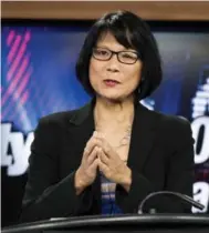  ?? NATHAN DENETTE/THE CANADIAN PRESS ?? Mayoral candidates John Tory and Olivia Chow will be unleashing a blitz of campaign ads that could be the most expensive ever seen in a Toronto election. The candidate that loses the ad war is likely doomed to political oblivion, writes Bob Hepburn.