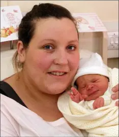  ??  ?? Baby Mollie Doyle with mum Rachael Murphy from Gorey.