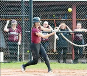  ?? JOHN BREWER - ONEIDA DAILY DISPATCH ?? Stockbridg­e Valley catcher Jillian Jacobs was named a 2018CCL First Team All-Star