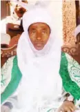  ??  ?? Emir of Jama’a, Alhaji Muhammad Isa Muhammad II