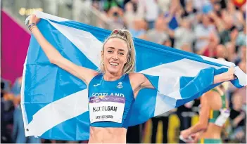  ?? ?? TRACK CHAMPION: Eilish Mccolgan is to receive an honorary doctor of laws degree.