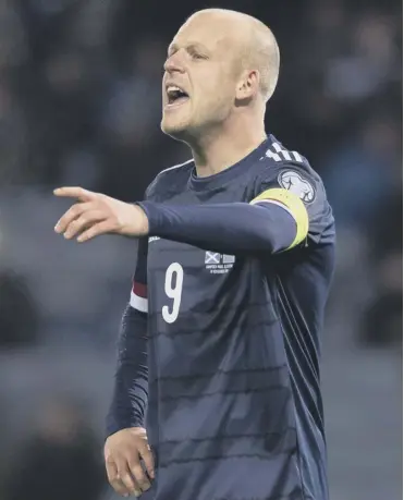  ??  ?? ↑ Steven Naismith may miss out for Scotland in the play-offs due to the late start to the lower leagues.