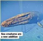  ?? ?? Sea creatures are a new addition