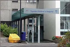  ??  ?? Special Care: The Tayside Children’s Hospital in Dundee