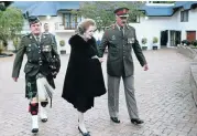  ?? Picture: TERRY SHEAN ?? VIP VISIT: Margaret Thatcher on a visit to the mansion when it was owned by her son, Mark