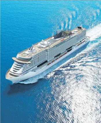  ??  ?? MSC Seaside makes its debut in the Caribbean this winter — but it’s just one of many exciting cruises MSC offers.
