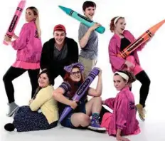  ?? BARRY BROWN IMAGES ?? The cast of “Junie B. Jones, The Musical” includes standing, from left, Gwyneth Yockey, Malachi Banegas, Jonathan Tison and Cora Hassberger. Seated, from left, are Shelbi Metts, Kimberly Rye and Sophie Burnett.