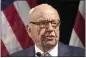  ?? MARY ALTAFFER — THE ASSOCIATED PRESS FILE ?? Rupert Murdoch speaks during the Herman Kahn Award Gala in New York on Oct. 30, 2018.