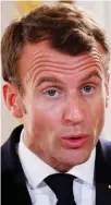  ??  ?? Emmanuel Macron