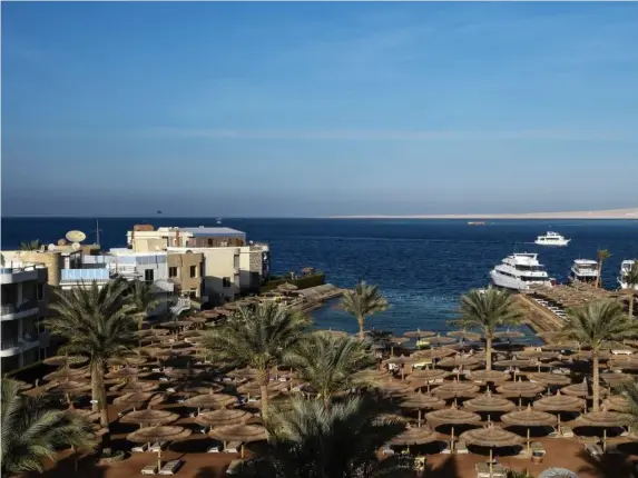  ??  ?? Hurghada, on Egypt’s Red Sea coast, is lovely in late September (AFP/Getty)