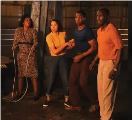  ??  ?? From left: Aunjanue Ellis, Jurnee Smollett, Jonathan Majors and Michael K. Williams in episode nine of HBO’s Lovecraft Country.