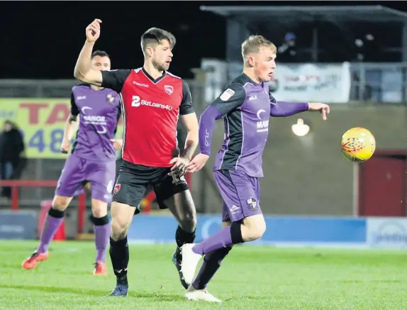  ??  ?? Tom Conlon has been tipped to be on the scoresheet for Port Vale when they play host to Cheltenham Town this afternoon.