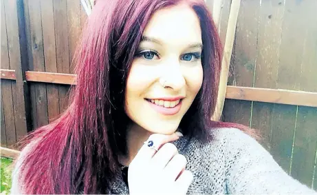  ?? FACEBOOK PHOTO ?? People who knew 20-year-old Julia Pieroway of Welland describe her as loving, bubbly and strong. She is pictured here in a photo taken by one of her best friends, Kayla Zabor. Pieroway died over the weekend in a single-vehicle crash on Biggar Road in...