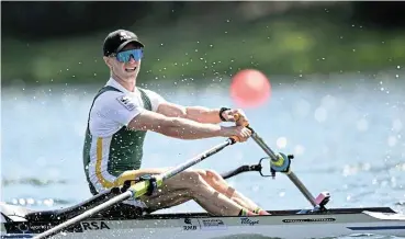  ?? /World Rowing ?? Bladesman: Murray Bales-Smith at a World Cup event in Belgrade, Serbia.