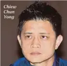  ??  ?? Chiew Chun Yong