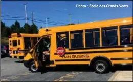  ?? Photo : École des Grands-Vents ?? La rentrée à l'École des Grands-Vents s'est faite sous un soleil resplendis­sant.