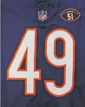  ?? AP (LEFT), BEARS ?? The Bears added a patch to their jerseys (above) to honor the late Dick Butkus (left). The patch will be worn for the rest of the season.