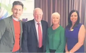  ??  ?? Sporting hero Craig Brown meets members of the Ayrshire Chamber and shares some stories off the pitch