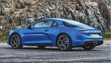  ??  ?? SUCH A THRILL: A history lesson to love with the Alpine A110.