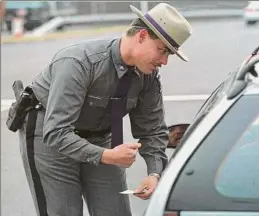  ?? Skip Dickstein / Times Union archive ?? New York’s annual “Click it or Ticket” campaign enforcing the use of seatbelts starts Monday and runs through June 5.