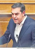  ?? ORESTIS PANAGIOTOU / EFE ?? El ex primer ministro Alexis Tsipras.