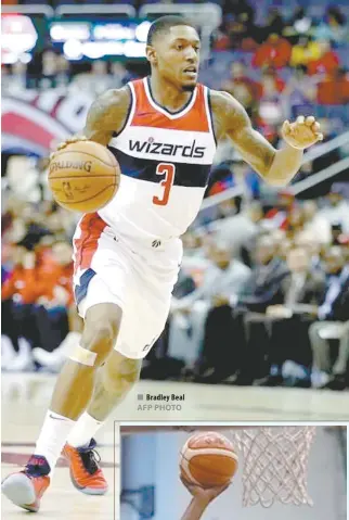  ??  ?? OS ANGELES: The Washington Wizards are playing like contenders again as they took advantage of an out-of-sync Indiana Pacers team to pull off a 111-102 win as eight players scored in double figures.