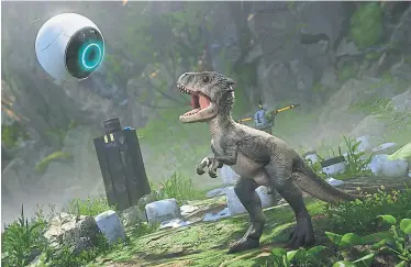  ?? Crytek ?? Auf dem urzeitlich­en Planeten Tyson III entzückt Dinosaurie­rbaby Leica.