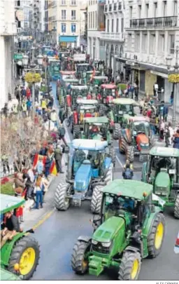  ?? ALEX CÁMARA. ?? Protestas de agricultor­es en Granada, el pasado febrero.