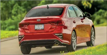  ?? KIA PHOTOS ?? The new Forte is 80 mm longer and 20 mm wider than the outgoing model.