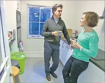  ?? BBC ?? Ed Miliband and his wife Justine talked about media attacks but the footage has led to intense debate over their two kitchens