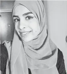  ?? Farah Alhajeh / New York Times ?? Farah Alhajeh Alhajeh says she greets men and women the same way in mixed company, by bringing her hand to her chest.
