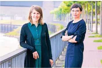  ?? FOTO: LINDA HAMMER/DIE GRÜNEN NRW ?? Die Grünen-Fraktionss­pitze in NRW: Verena Schäffer (34, l.) und Josefine Paul (39).