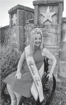  ?? Courtesy Ryan Durso ?? San Antonian Kristy Durso is the current Ms. Wheelchair Texas. She will compete for the national title of Ms. Wheelchair America in August.