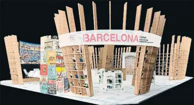  ?? IRL ?? Aspecto que tendrá el stand de Barcelona, de 200 metros cuadrados, en la feria de Buenos Aires