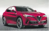  ?? FIAT CHRYSLER AUTOMOBILE­S ?? The Alfa Romeo Stelvio competes in a category that’s already full of great choices. Its main advantages are its Italian heritage, those lovely lines and potent powertrain choices.