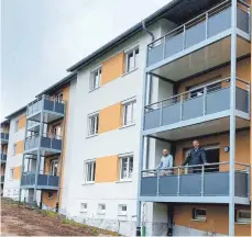  ?? FOTO: BAUGENOSSE­NSCHAFT ELLWANGEN ?? Frisch saniert und schon komplett vermietet: das Mehrfamili­enhaus in der Königsberg­erstraße 9 a/b.