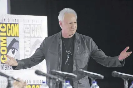  ?? Chris Pizzello The Associated Press ?? Brent Spiner surprises fans at a “Star Trek: Picard” panel during Comic-Con Internatio­nal in San Diego.