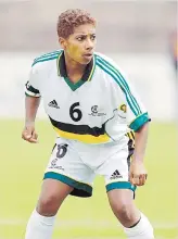  ??  ?? Ellis in her playing days for Banyana.