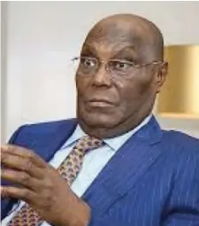  ??  ?? Atiku