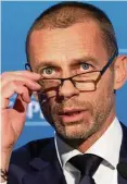  ?? FOTO: AFP ?? Darf sich als Sieger fühlen: Uefaboss Aleksander Ceferin
London.